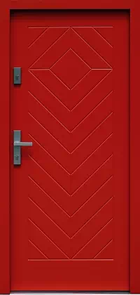 Drzwi antywłamaniowe 543,3 czerwone