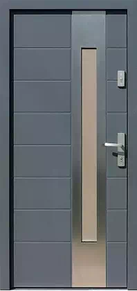 Drzwi wejściowe inox 475,2-475,12 antracyt