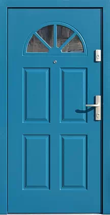 Drzwi zewnętrzne drewniane 506,2 błękitne