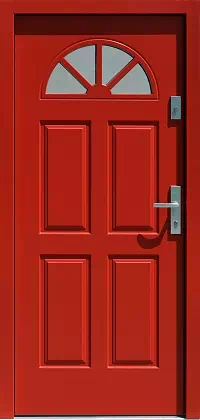 Drzwi zewnętrzne drewniane 506,2 czerwone