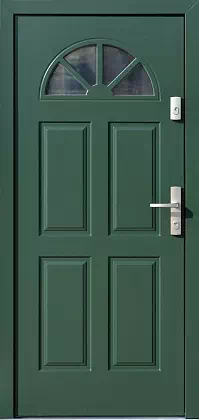Drzwi zewnętrzne drewniane 506,2 zielone