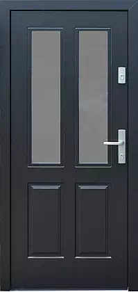 Drzwi zewnętrzne drewniane 534,9B brązowe