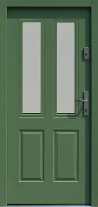 Drzwi zewnętrzne drewniane 534,9B zielone 3