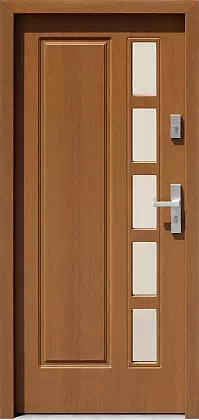 Drzwi zewnętrzne drewniane 541,1 złoty dąb