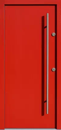Drzwi zewnętrzne nowoczesne 500C czerwone 2