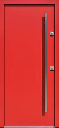 Drzwi zewnętrzne nowoczesne 500C czerwone 3