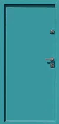 Drzwi zewnętrzne nowoczesne 500C turkusowe