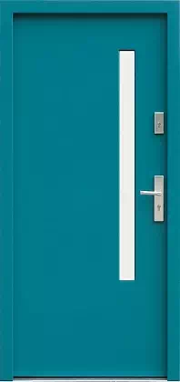 Drzwi zewnętrzne nowoczesne 625,1 niebieskie