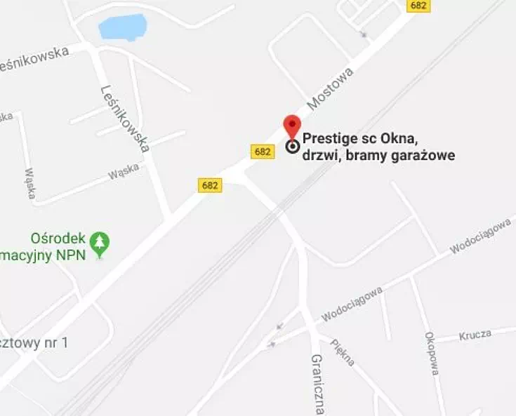 Prestige - Lokalizacja salonu sprzedaży i wymiany drzwi zewnętrznych w Łapach