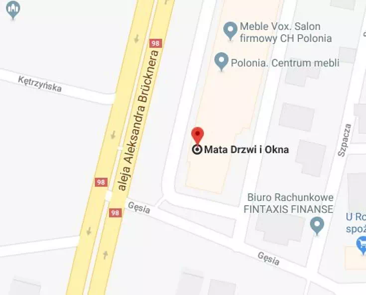 Mata - Lokalizacja salonu sprzedaży i wymiany drzwi zewnętrznych we Wrocławiu