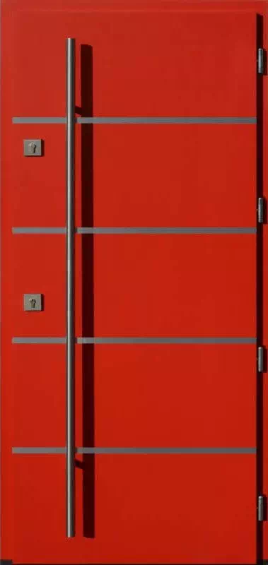 Drzwi antywłamaniowe 423,1-500C czerwone