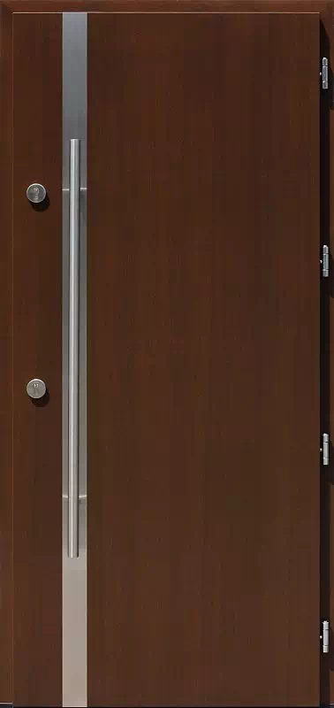 Drzwi antywłamaniowe 430,7-500C orzech