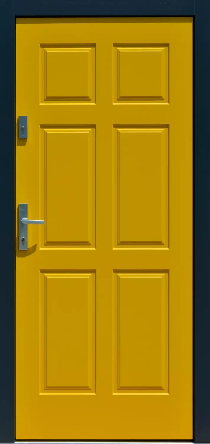 Drzwi antywłamaniowe 533,10 żółte + antracyt