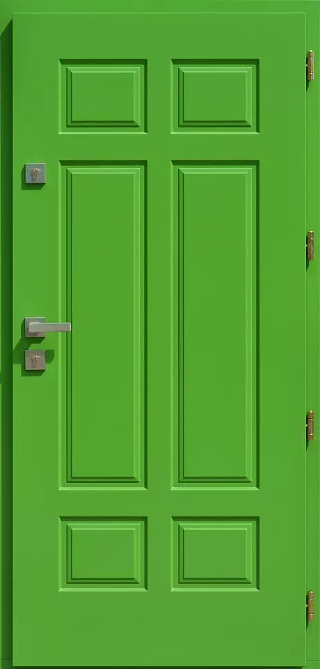 Drzwi antywłamaniowe 533,9 zielone