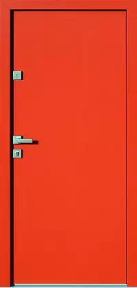 Drzwi antywłamaniowe 500C czerwone 2