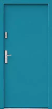 Drzwi antywłamaniowe 500C niebieskie