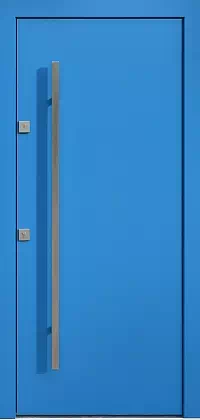 Drzwi antywłamaniowe 500C niebieskie 2