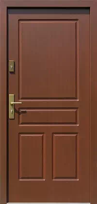 Drzwi antywłamaniowe 533,7 mahoniowe