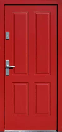 Drzwi antywłamaniowe 534,9 czerwone