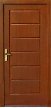 Drzwi antywłamaniowe 594 mahoniowe
