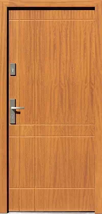 Drzwi antywłamaniowe zewnętrzne do domu i wewnętrzne do mieszkania model wzór 685,4 w kolorze jasny dab.