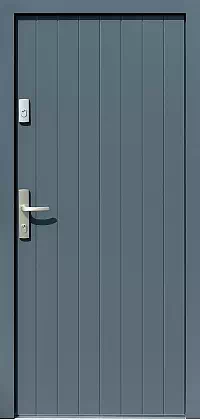 Drzwi antywłamaniowe zewnętrzne do domu i wewnętrzne do mieszkania model wzór 689,7 w kolorze antracyt.