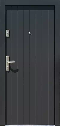 Drzwi antywłamaniowe zewnętrzne do domu i wewnętrzne do mieszkania model 689,7W w kolorze grafitowe.