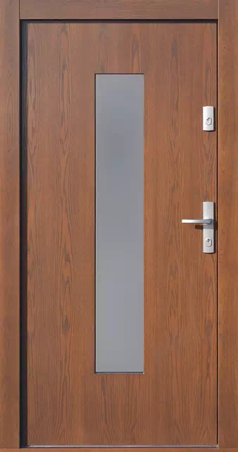 Drzwi dębowe zewnętrzne 499,14 orzech
