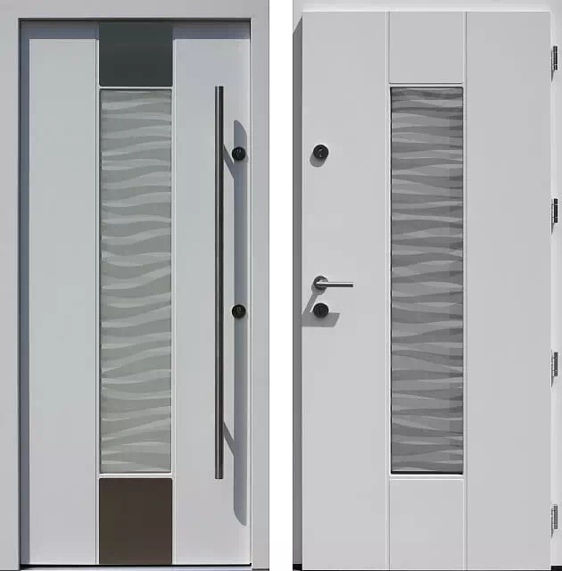 Drzwi wejściowe inox 440,1-440,11+ds3 białe