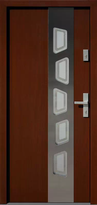 Drzwi wejściowe inox 451,1-451,11+ds2 orzech