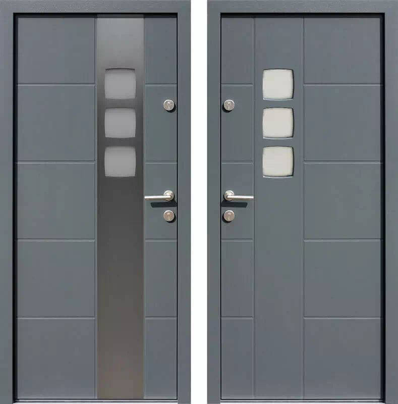 Drzwi wejściowe inox 455,1-455,11 antracyt