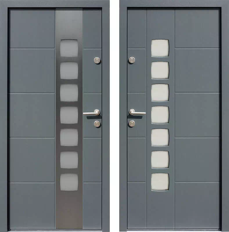 Drzwi wejściowe inox 455,2-455,12 antracyt