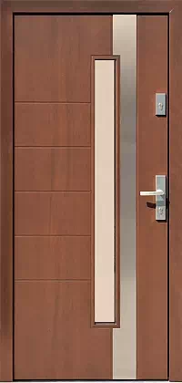 Drzwi wejściowe inox 441,1-441,11 orzech 2