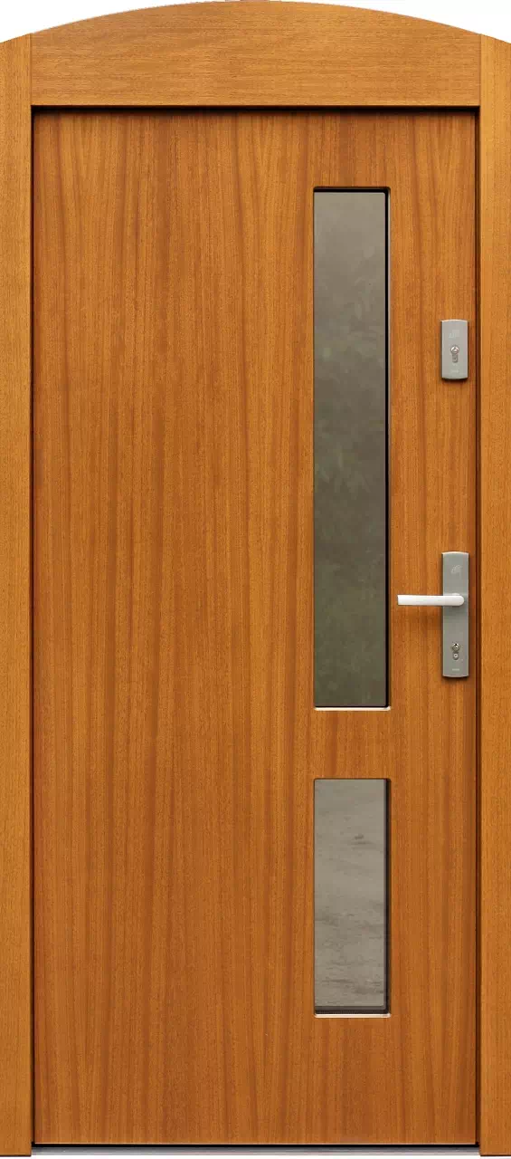 Drzwi zewnętrzne drewniane z dostawką górną 684,2 złoty dąb