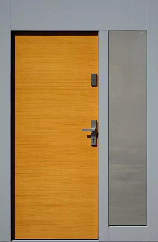 Drzwi drewniane z dostawką boczną i naświetlem górnym 500B oregano