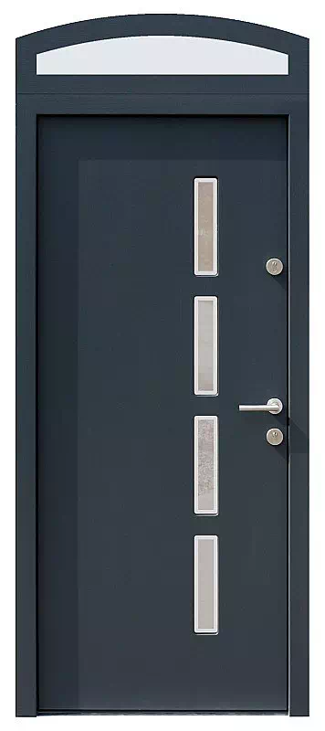 Drzwi z naświetlem górnym nieotwieranym 444,11+ds4 antracyt