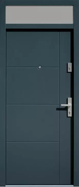 Drzwi z naświetlem górnym nieotwieranym 490,14B antracyt