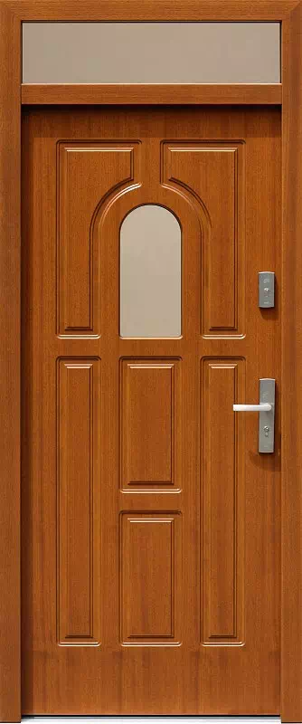 Drzwi z naświetlem górnym nieotwieranym 505S złoty dąb