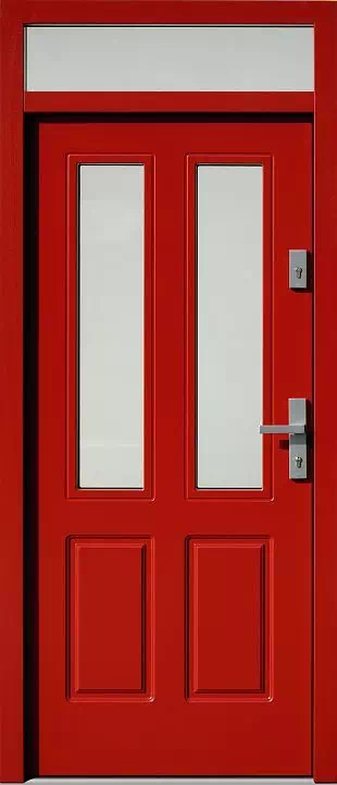 Drzwi z naświetlem górnym nieotwieranym 534,9B czerwone