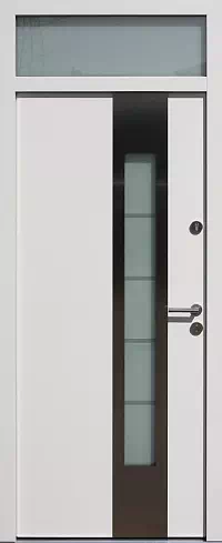 Drzwi z naświetlem górnym wzór wzór 454,3-454,13+ds12 w kolorze białe.
