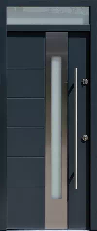 Drzwi z naświetlem górnym wzór wzór 475,4-475,14 w kolorze antracyt.