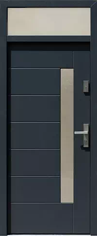 Drzwi z naświetlem górnym wzór wzór 478,1 w kolorze antracyt.