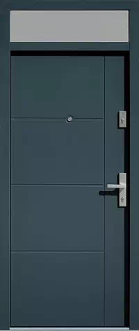 Drzwi z naświetlem górnym wzór wzór 490,14B w kolorze antracyt.