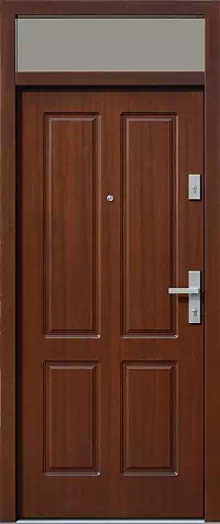 Drzwi z naświetlem górnym wzór wzór 534,9 w kolorze orzech.