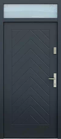 Drzwi z naświetlem górnym wzór wzór 543,2 w kolorze antracyt.