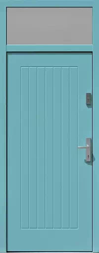 Drzwi z naświetlem górnym wzór wzór 688,2 w kolorze błękitne.