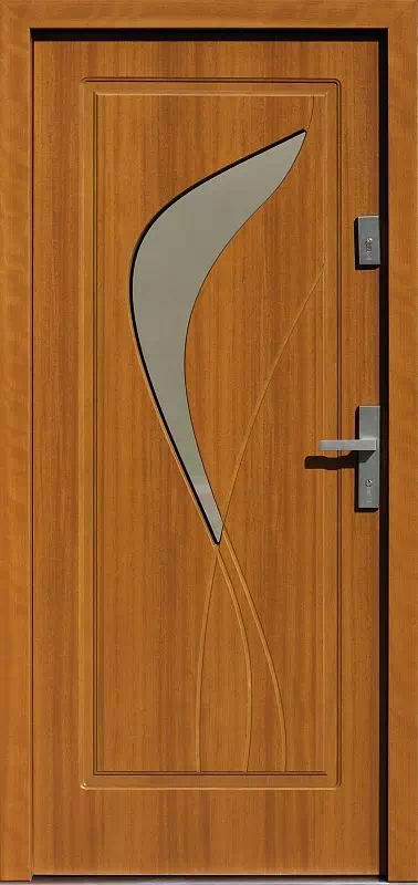 Drzwi zewnętrzne drewniane 458,1 złoty dąb