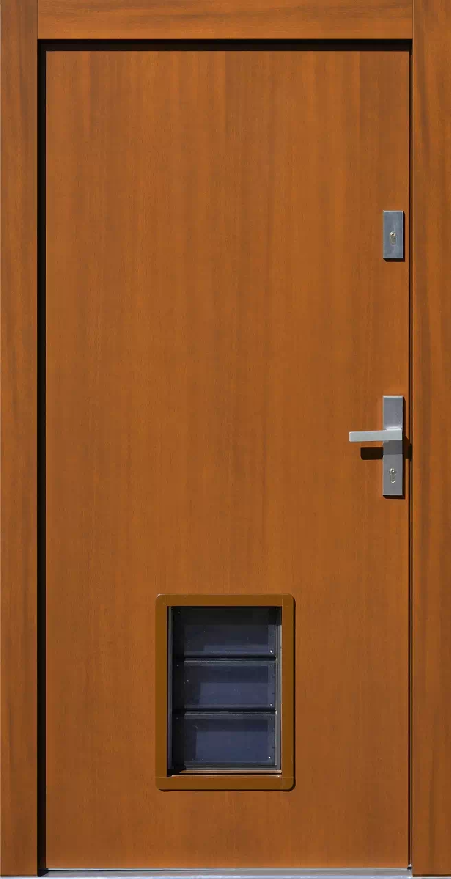 Drzwi zewnętrzne drewniane 500P złoty dąb