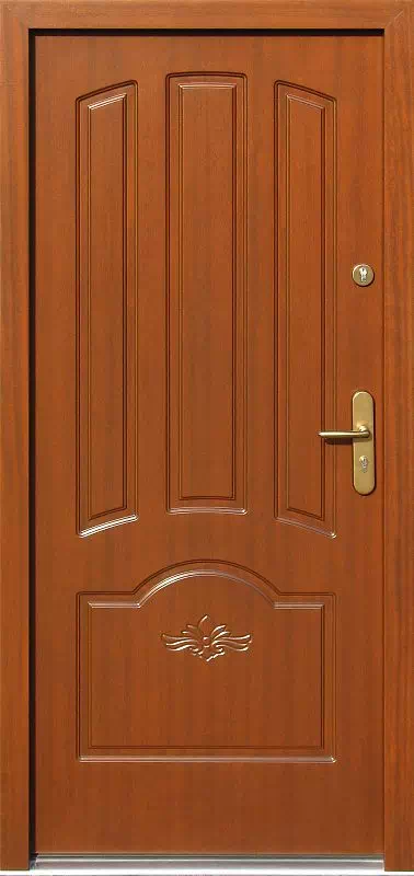 Drzwi zewnętrzne drewniane 502,1+d1 ciemny dąb