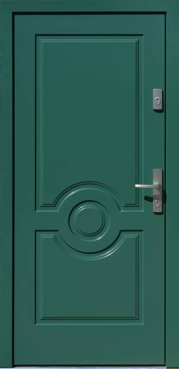 Drzwi zewnętrzne drewniane 504,1 zielone